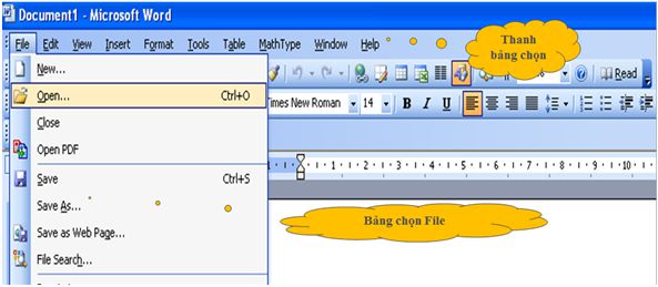 Lý thuyết Tin học 6: Bài 13. Làm quen với soạn thảo văn bản - Chi tiết, hay nhất (ảnh 6))