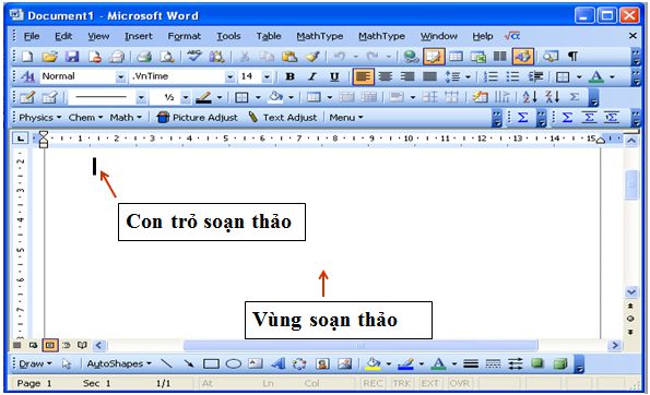 Lý thuyết Tin học 6: Bài 14. Soạn thảo văn bản đơn giản - Chi tiết, hay nhất (ảnh 2)