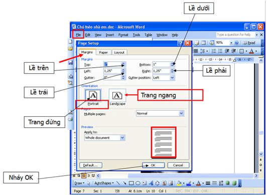 Lý thuyết Tin học 6: Bài 18. Trình bày văn bản và trang in - Chi tiết, hay nhất (ảnh 2)
