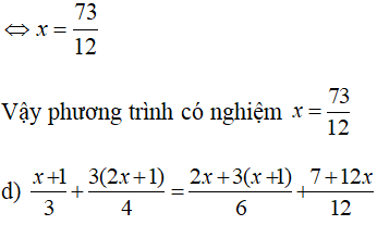 Giải SBT Toán 8: Bài 3. Phương trình đưa về dạng ax + b = 0 - 