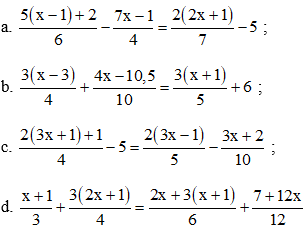 Giải SBT Toán 8: Bài 3. Phương trình đưa về dạng ax + b = 0 - Toploigiai