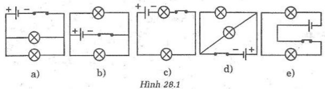 Giải SBT Vật lý 7: Bài 28. Thực hành. Đo cường độ dòng điện và hiệu điện thế đối với đoạn mạch song song – TopLoigiai