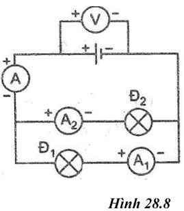 Giải SBT Vật lý 7: Bài 28. Thực hành. Đo cường độ dòng điện và hiệu điện thế đối với đoạn mạch song song – TopLoigiai (ảnh 13)