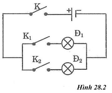 Giải SBT Vật lý 7: Bài 28. Thực hành. Đo cường độ dòng điện và hiệu điện thế đối với đoạn mạch song song – TopLoigiai (ảnh 4)