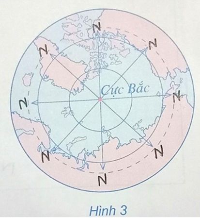 Bài 4: Phương hướng trên bản đồ. Kinh độ, vĩ độ và tọa độ địa lí  - Giải Tập bản đồ Địa Lí 6 hay nhất (ảnh 5)