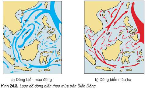 Giải Tập bản đồ Địa lý 8: Bài 24. Vùng biển Việt Nam - Toploigiai
