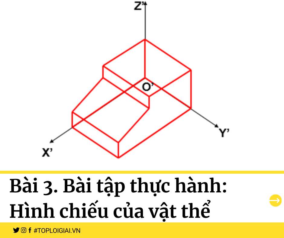 Giải bài tập Công nghệ 8 Tổng kết và ôn tập Phần một vẽ kĩ thuật