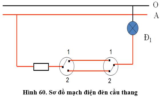 Soạn Công nghệ 9 Bài 9 ngắn nhất: Thực hành: Lắp mạch điện hai công tắc ba cực điều khiển một đèn (ảnh 5)