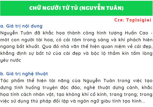 Soạn văn 11: Chữ người tử tù (Nguyễn Tuân) | Ngữ văn 11 chi tiết nhất