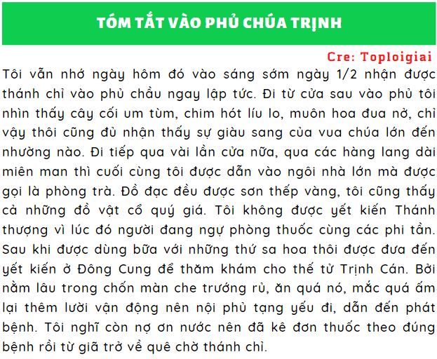 Soạn văn 11: Vào phủ Chúa Trịnh | Ngữ văn 11 chi tiết nhất