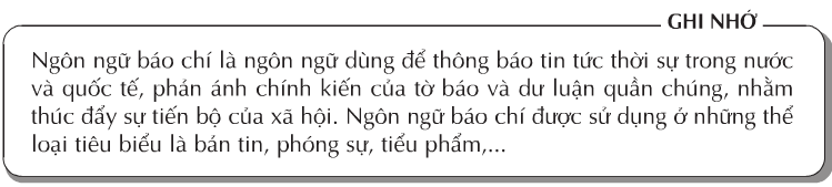Soạn bài Phong cách ngôn ngữ báo chí ngắn nhất | Soạn văn 11 ngắn nhất – TopLoigiai