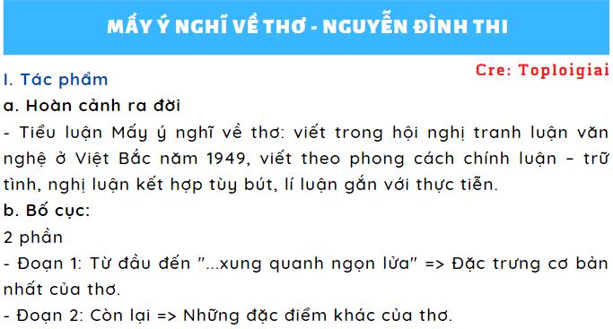 Soạn bài Mấy ý nghĩ về thơ ngắn nhất | Soạn văn 12 ngắn nhất – TopLoigiai