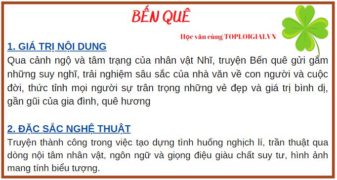 Soạn bài Bến quê | Soạn văn 9