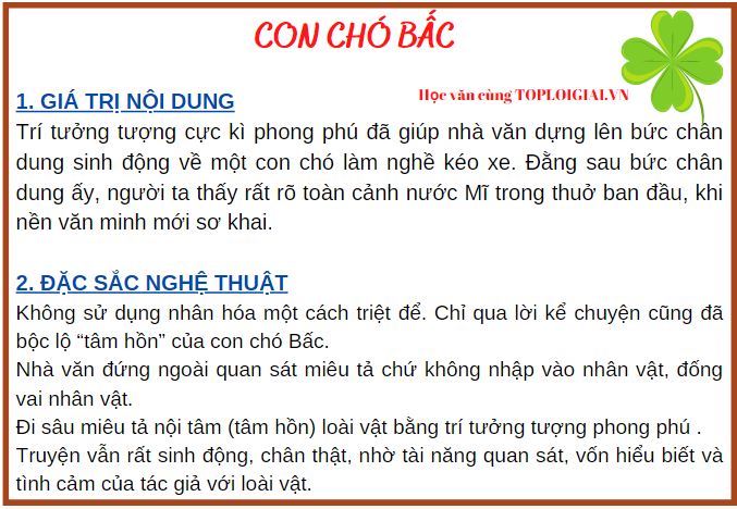 Soạn bài Con chó Bấc | Soạn văn 9
