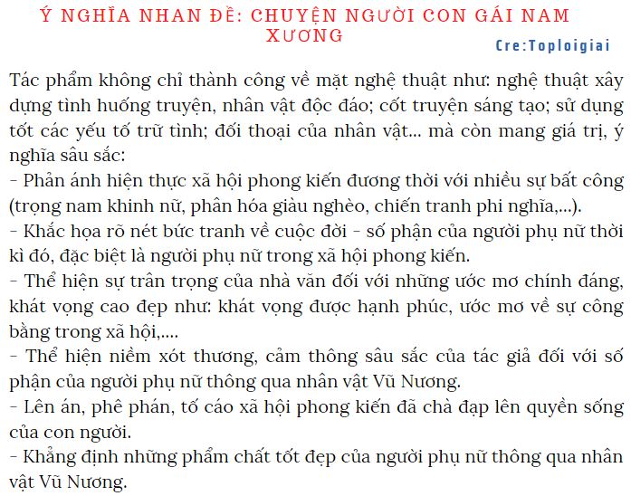 Soạn văn 9 siêu ngắn: Chuyện người con gái Nam Xương - trích Truyền kì mạn lục | Soạn văn 9