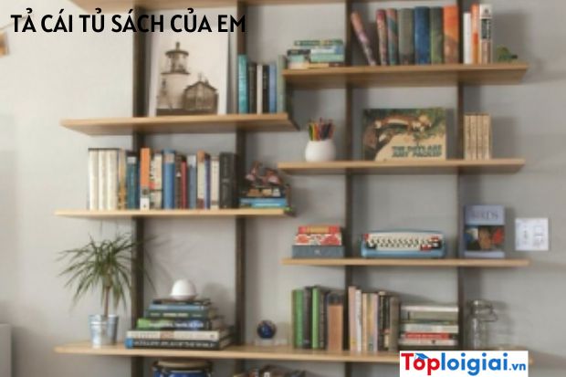 Tả cái tủ sách của em | Tập làm văn 5 hay nhất (ảnh 2)