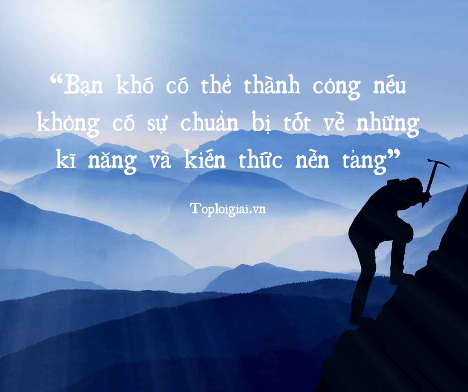 Dàn ý nghị luận Bạn khó có thể thành công nếu không có sự chuẩn bị tốt về những kĩ năng và kiến thức nền tảng (ngắn gọn, hay nhất)