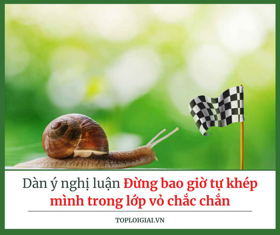 Dàn ý nghị luận Đừng bao giờ tự khép mình trong lớp vỏ chắc chắn (ngắn gọn, hay nhất) (ảnh 2)