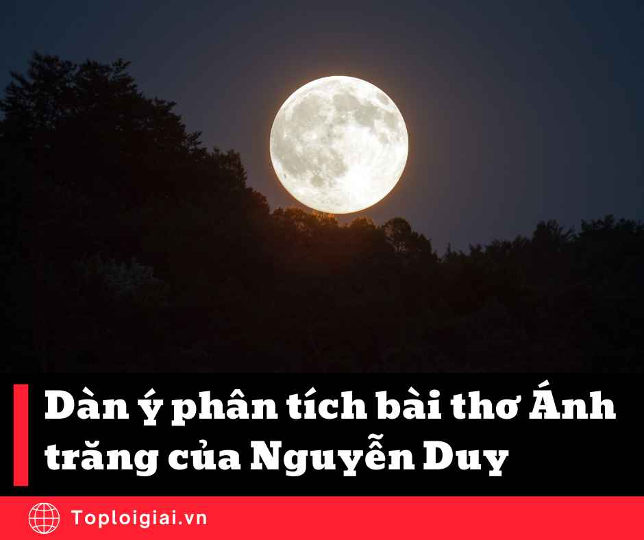 Dàn ý Phân tích bài thơ Ánh trăng của Nguyễn Duy (ngắn gọn, hay nhất)