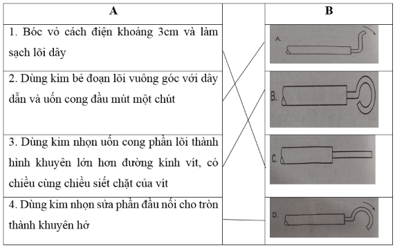 Bài 5. Thực hành: Nối dây dẫn điện | Giải VBT Công nghệ 9 (ảnh 2)